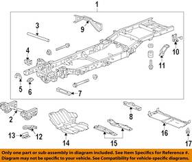 22858893 Gm Oem 09-19 Sierra 1500 Limited Frame Components-tow Hook