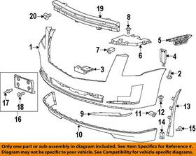 23158734 Gm Oem 17-20 Escalade Esv Bumper Components-license Bracket