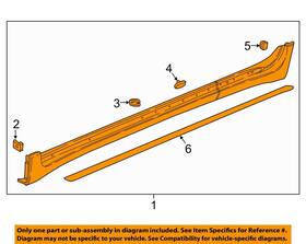 84373916 Gm Oem 18-23 Traverse Exterior Trim-rocker Molding