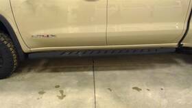 122.gm9222 Gmc Truck 2022 Sierra 1500 At4x Crew Fixed Black Textured Running Board Set 2978475