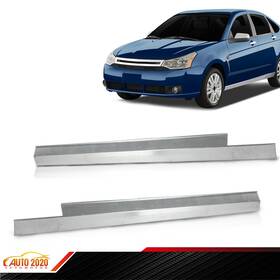 E-02rpa12c6asl Grandorange Left Right Iron Fit For Ford 08-11 Focus Silver Slip-on Rocker Panel 4 Door