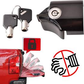 Mk-023 Grterokky Tailgate Anti-theft Lock Compatible For Toyota 16-23 Black