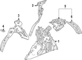 64340-3w0-305zz Honda Genuine Body D-pillar