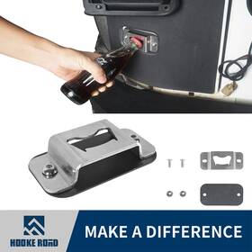 Hooke Road 414738787430 Off-road Use Bottle Opener Solid Compact For Jeep Wrangler Jk 07-18