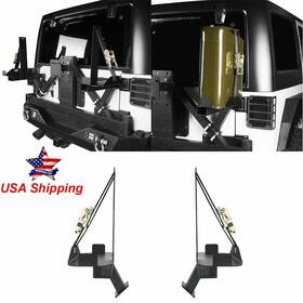 Hooke Road 752058092390 Steel Spare Tire Jerry Can Oil Drum Mounting Frame For Jeep Wrangler Tj Jk 97-18