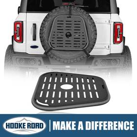 Bxg.1032-s Hooke Road Spare Tire Molle Storage Panel Fit 1987-2018 Jeep Wrangler Yj Tj Jk &ford Bronco