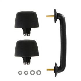 Mmr.20160 Hooke Road Windshield Tie Down Bracket Hood Bump Stop Set Fit 2007-2018 Jeep Wrangler Jk