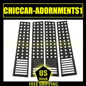 Cca2025032002 Hthe Black Window Pillar Posts Cover Trim Bezels Panel For 19-23 Chevy Silverado 1500