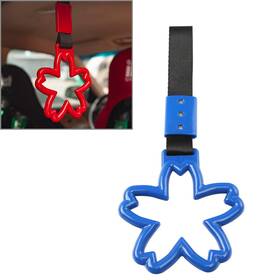 1xblue Hukyu 612063500146 Cherry Blossom Shaped Ring Train Bus Handle Hand Strap Drift Charm Tools