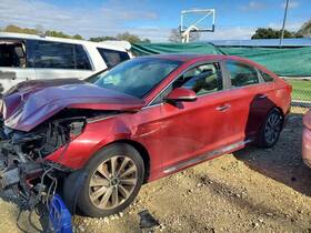 189.hy1q16 Hyundai 2016 Sonata Sport Oem Tr Venetian Red Left Rocker Panel Moulding
