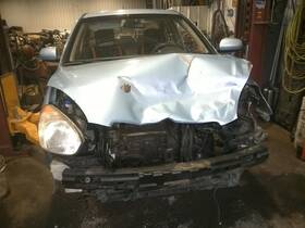 198-50828r Hyundai Passenger Right Center Pillar Sedan 4 Door Fits 06-11 Accent 115185