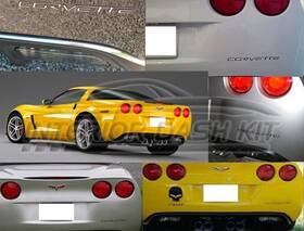 Cvl-corvette-2010-2013 Ig Milano Cl 2 Stainless Steel Chrome Inserts Letters Set For Chevrolet Corvette 2010 11 12 13