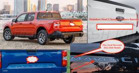 Ig Milano Frd-maverick-22-26 Cl 2 Stainless Steel Chrome Raised Emblem Set Fits 22 23 2024 2025 2026 Ford Maverick