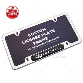 999mb-ampl00 Infiniti Ipl Sport License Frame Plate Custom Cover Stainless Steel Chrome