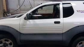 120-60422l Isuzu Left Front Driver Door Shell White W Gray Cladding 99-01 Vehicross 75825