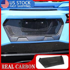 Jc 569807488185 Real Carbon Fiber Rear License Plate Frame Backing Cover 2020-up Corvette C8