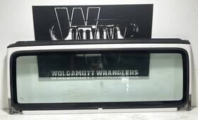 55135127 Jeep Front Windshield Frame Panel White Pw1 With Free Glass 97-06 Tj Wrangler Cc 7
