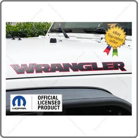 Uv1a8-672463146536 Jeep 2x Wrangler Jk Hood Decals Stickers 3d Topo Map Red Black Uv1a8