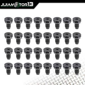 J-02sbc1207abk Jijiamotor13 32 Pcs Door Hinge Screw With Washers Kit Fit For 1948-1952 Ford Pickup Truck