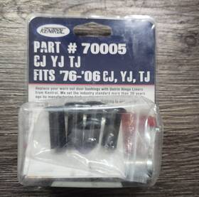 70005 Kentrol Door Hinge Pin Liners Bushings Kit For Jeep Cj Wrangler Yj Tj Delrin