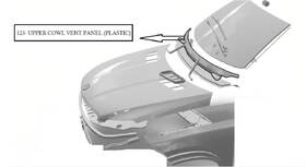 123.ki1116 Kia Sorento 2016 Cowl Vent Panel 2824584