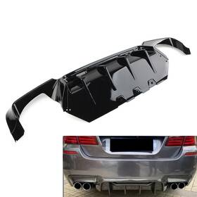 Kkkeeparts 336854135071 Rear Bumper Diffuser Quad Exhausts Black For Bmw F10 M5 2011-2016 Us Stock