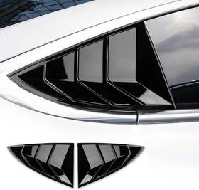 Kungkicautobycc1 Kungkic 2 Pack Rear Window Sunshade For Tesla Model 3 2017-2021 Glossy Black