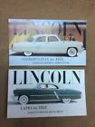 L-53-108 L-53-107 And Lincoln Capri Cosmopolitan Original Dealership Nos Color Post Cards