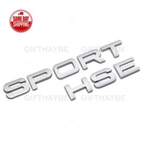 Lr020467 L.r Sport Hse Liftgate Logo Emblem Badge Replace Oem Range Land Rover Fender Silver