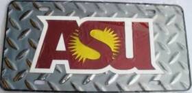 Lm620276 Laser Creations Arizona State Sun Devils Asu Silver Diamond License Plate