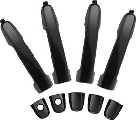 81309 Lcyolada 4pcs Exterior Door Handles For Toyota 4 Pcs Front And Rear Side Black