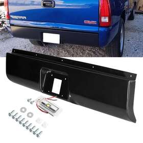 Hl-111771 Leadzm Rear Bumper Roll Pan Led License For 1999-2006 Chevy Silverado Gmc Sierra 1500