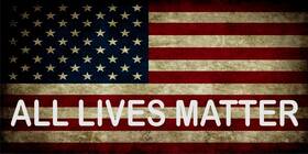 Lpo2738 License Plates Online All Lives Matter On American Flag Photo Plate