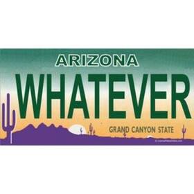 Lpo661 License Plates Online Arizona Whatever Photo Plate -