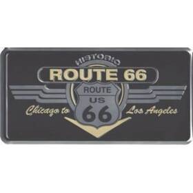 Lpo824 License Plates Online Historic Route 66 Shield And Wing Plate -
