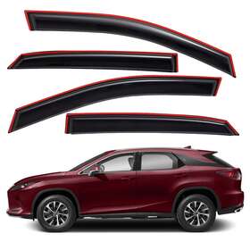Us-wv-194360 Lightronic In-channel Window Vent Visors Sun Rain Guards For 2016-2022 Lexus Rx 350 450h