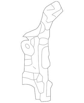 Mazda D10e-71-65z Genuine Body A-pillar Reinforcement Bracket