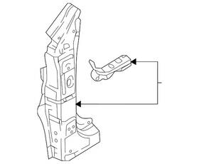 Dbyf-71-030 Mazda Genuine Pillar Reinforced