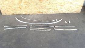 1076701316 Mercedes 86-89 107 380sl 560sl Windshield Surround Chrome Moulding Set Trim Oem