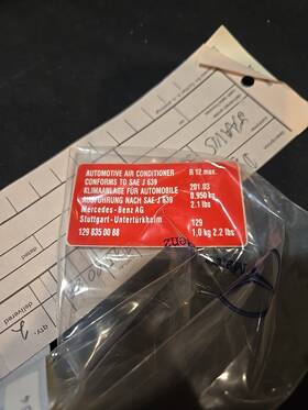 129-835-00-88 Mercedes-benz 2 New Sl R129 Refrigerant Plate A1298350088 Original Oem X