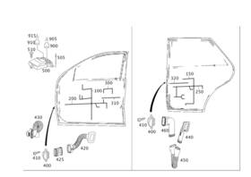 164-870-15-26 Mercedes-benz Genuine Control Unit Door