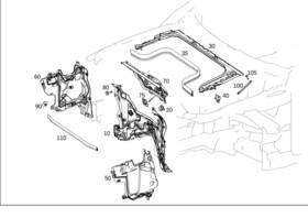 167-620-16-04 Mercedes-benz Genuine Partition