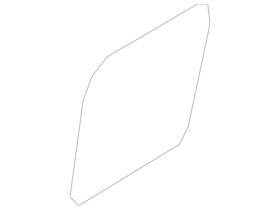 172-727-01-49 Mercedes-benz Genuine Cover Molding