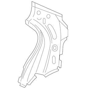 205-637-02-22 Mercedes-benz Genuine Outer Pillar