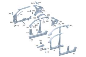 296-630-96-00 Mercedes-benz Genuine Strut