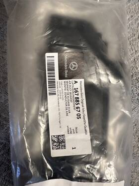 A1678856705 Mercedes-benz New Mb Gle W167 Front Bumper Left Upper Air Duct Segment Original