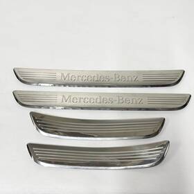 A2056800635 Mercedes-benz W213 2017 E300 Chrome Door Sill Trim Set Of 4 Oem
