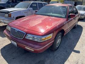 128-00476l Mercury Driver Left Side View Mirror Power Fits 97 Crown Victoria 1300763