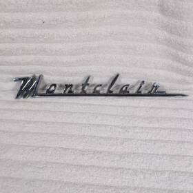 Bv-16098-a Mercury Montclair Chrome Emblem Name Plate Script Oem Vintage 1955 1956