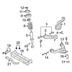 W520114s440 Mercury Oe For Mountaineer 02-05 Center Frame Crossmember Nut
